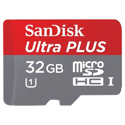 SanDisk Ultra® PLUS microSDXC™ and microSDHC™ cards SanDisk Ultra® PLUS microSDXC™ and microSDHC™ cards are fast for better pictures, app performance, and Full HD video.2 Ideal for Android™ smartphones and tablets, these A1-rated cards load apps faster for a better smartphone experience.1 With up to 32GB* capacity, you can take more pictures and Full HD video to capture life at its fullest.2 Built to perform in harsh conditions, SanDisk Ultra PLUS microSD cards are waterproof, temperature proof, shockproof, and X-ray proof.3 This microSD card is also rated Class 10 for Full HD video recording performance2 and comes with a lifetime warranty4